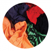 Coloured T Shirt Wipers  - (5kg) -  Metal Detected