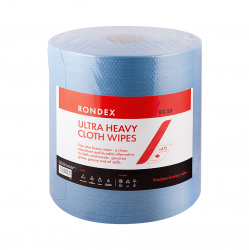 Rondex RX.50 Blue Ultra Heavy Cloth Wipe - 475 Sheets