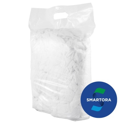 Bleached White Hosiery Wipers  - (5kg)