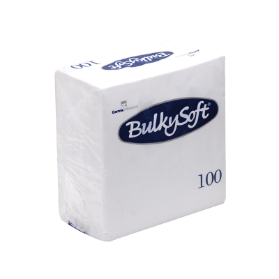 Bulkysoft 32780 White Lunch Napkins - 2ply