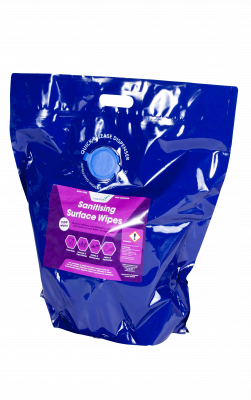 Smartora Disinfectant Sanitising Surface Wipes  Dispenser Bag - 1500 Sheet