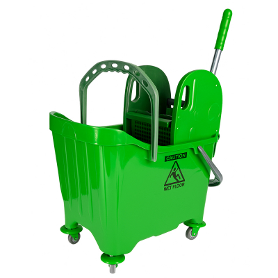 Green Kentucky Mop Bucket & Wringer 24ltr